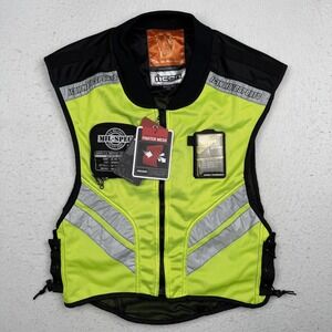 Icon Vest Mens One Size Yellow Mil Spec Mesh Motorcycle Hi Vis Reflective